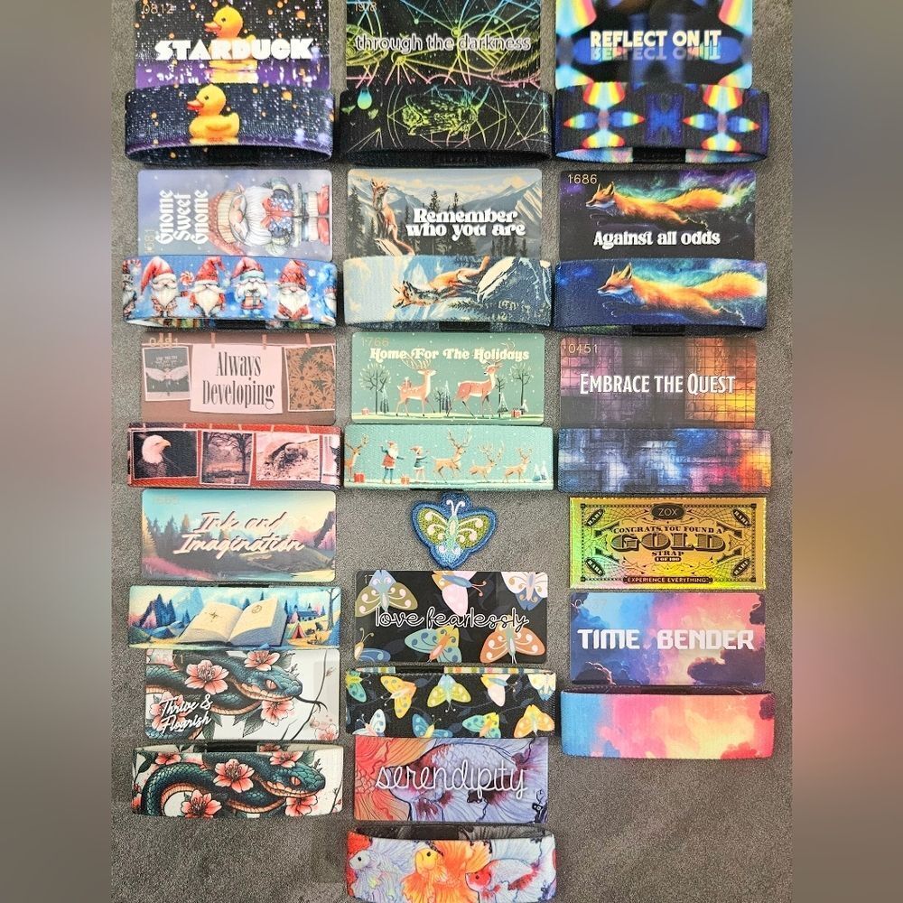 ZOX BUNDLE OF 10 NEW MEDIUM SOLD OUT WRISTBANDS
